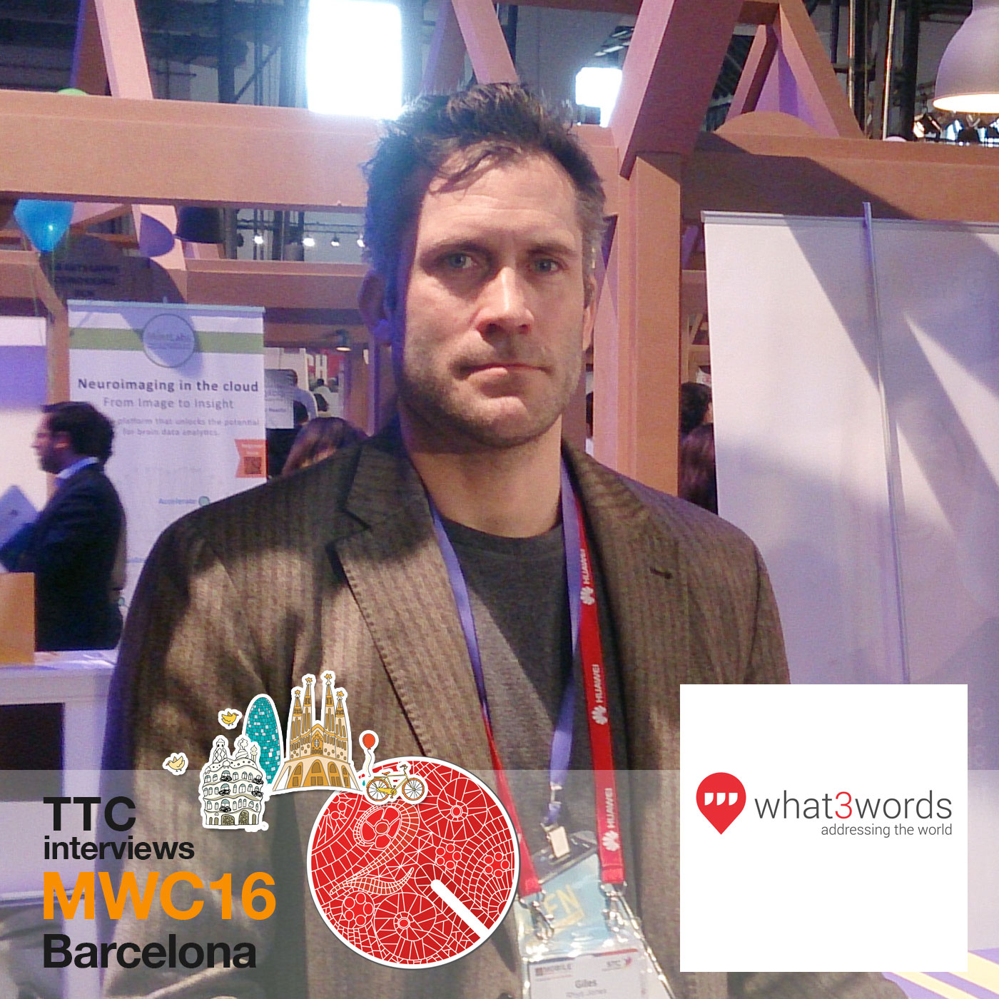 Giles Rhys Jones, what3words